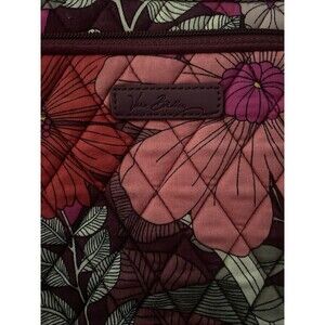 Vera Bradley Bohemian Blooms Crossbody Purse Red Pink Floral Quilted Bag